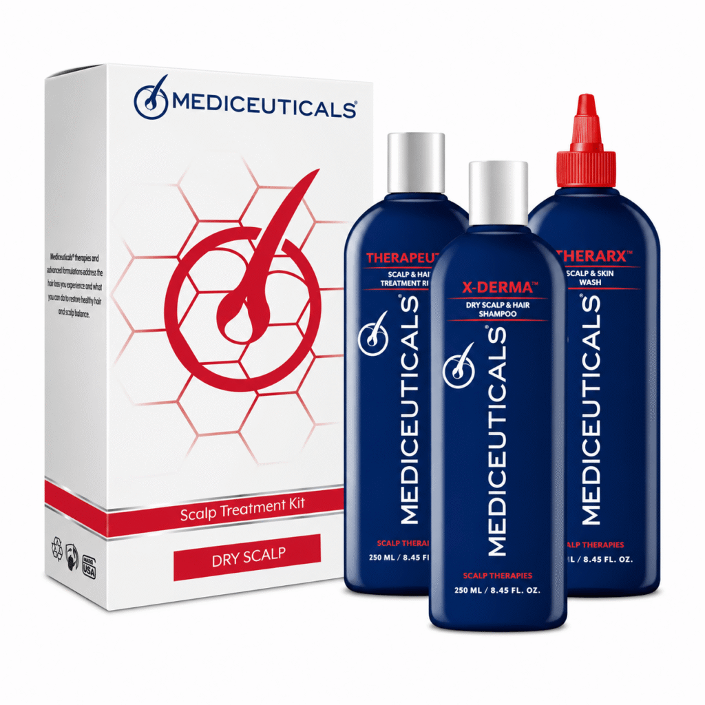 mediceuticals for scalp dry – zestaw do suchej i wrażliwej skóry głowy