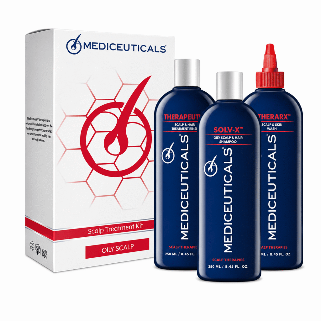 mediceuticals for scalp oily – zestaw do przetłuszczającej się skóry głowy
